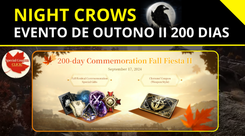 Night Crow Evento de Outono 200 dias