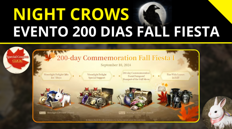 Night Crow evento de 200 dias fall fiesta