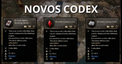 Novos Items de Codex - Night Crows