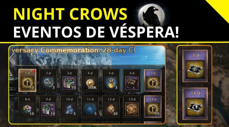 Night Crows - eventos de vespera do aniversário