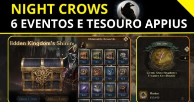 Atualização Night Crows - 6 novos eventos and Tesouro Appius