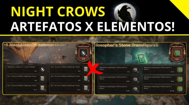 Night Crows - Artefatos x Elementos Eventos