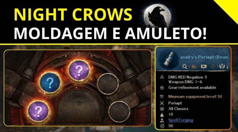 Night Crows - Moldagem Mágica e Amuleto