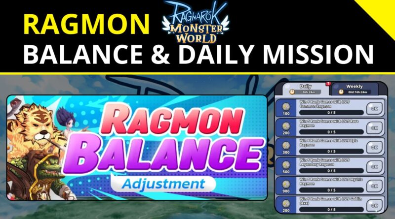 Ragmon Balance and Daily Missions